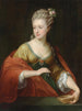 Porträtt av en dam som traditionellt identifieras som Alexandra Evichovna Demidov i rollen som Kleopatra - Pompeo Batoni — vy av konstverket