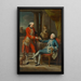 Sir Sampson Gideon och en oidentifierad följeslagare - Pompeo Batoni — inramlat konstverk på väggen