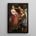 Le Temps ordonne à la Vieillesse de détruire la Beauté - Pompeo Batoni — inramlat konstverk på väggen