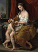 Vénus caressing Cupid - Pompeo Batoni — vy av konstverket