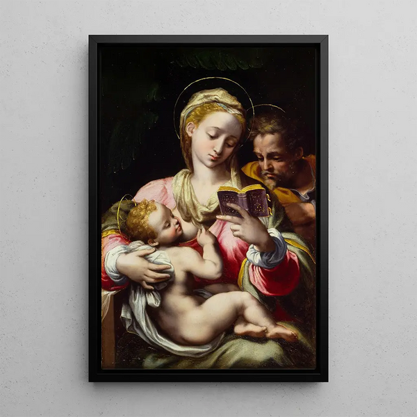 La Sainte Famille - Pompeo Cesura — inramlat konstverk på väggen