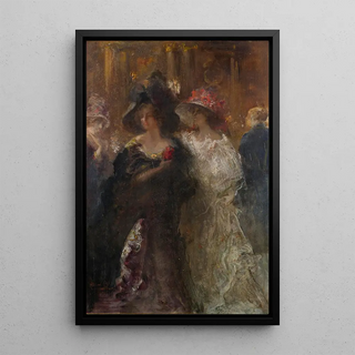 Pompeo Mariani - Two Elegant Ladies.webp
