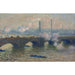 Reproduktion av målningen Pont de Waterloo, grå dag - Claude Monet