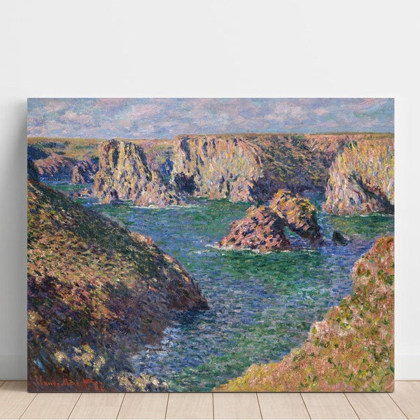 Reproduktion av målningen Port-Domois, Belle-Île - Claude Monet