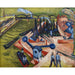 Reproduktion av målningen Västlig målning av Frankfurt am Main - Ernst Ludwig Kirchner