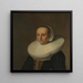 Portrait of Anna van der Does 1609-1650 - Paulus Hennekyn — inramlat konstverk på väggen