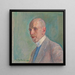 Portrait of Émil Hasselblatt - Harald Brun — inramlat konstverk på väggen