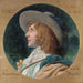 Portrait of Émile Dehelly 1871-1969 medlem av Comédie-Française i rollen som Acaste i Misanthrope - Louis Douard Fournier — visat i en interiör