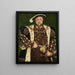 Reproduktion av målningen av porträtt av Henrik VIII, Englands kung - Hans Holbein den yngre