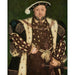 Reproduktion av målningen av porträtt av Henrik VIII, Englands kung - Hans Holbein den yngre