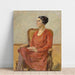 Reproduktion av målningen Portrait of Olga Neuberg - Max Liebermann