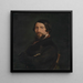 en mans porträtt - Francesco Hayez — inramlat konstverk på väggen