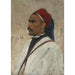 Reproduktion av målningen av en arabisk porträtt - Wilhelm Kuhnert