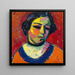 Portrait d'une Femme - Alexej von Jawlensky — inramlat konstverk på väggen