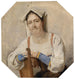 Portrait d'une Italienne - Carl Probst — vy av konstverket
