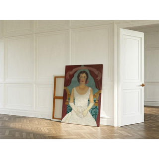 Portrait d'une dame en blanc - Frida Kahlo | Reproduction Tableau Décoration murale affiche copie