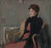 Portrait av en kvinna - Edmond François Aman-Jean — vy av konstverket