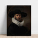 Reproduktion av målningen Porträtt av Dirck Jansz. Pesser - Rembrandt van Rijn