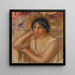 Portrait de Gabrielle - Pierre-Auguste Renoir — inramlat konstverk på väggen