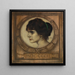 porträtt av Gemma Bierbaum - Franz von Stuck — inramlat konstverk på väggen