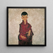 Portrait de Herbert Reiner - Egon Schiele — inramlat konstverk på väggen