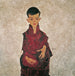 Portrait de Herbert Reiner - Egon Schiele — vy av konstverket