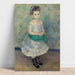 Reproduktion av målningen porträtt av Jeanne Durand-Ruel - Pierre-Auguste Renoir