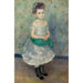 Reproduktion av målningen porträtt av Jeanne Durand-Ruel - Pierre-Auguste Renoir