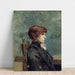 Reproduktion av målningen Porträtt av Jeanne Wenz - Henri de Toulouse-Lautrec