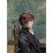 Reproduktion av målningen Porträtt av Jeanne Wenz - Henri de Toulouse-Lautrec