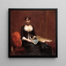 Portrait de Madame Léon Maître - Henri Fantin-Latour — inramlat konstverk på väggen