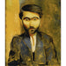 Reproduktion av målningen av porträtt av Miezystaw Zborowski - Moïse Kisling