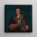 porträtt av Robert Cheseman - Hans Holbein den yngre — inramlat konstverk på väggen