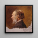 Portrait de Simon Toldstad, étude - Adolph Tidemand — inramlat konstverk på väggen