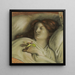porträtt av convalescent av Emma Madox Brown - Ford Madox Brown — inramlat konstverk på väggen