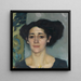 Portrait de dame - Leo Putz — inramlat konstverk på väggen