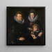 porträtt av den bruxelleska guldsmeden Robert Staes, hans fru Anna och deras son Albert - Peter Paul Rubens — inramlat konstverk på väggen