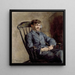 Portrait av kompositören Johan Backer Lunde - Harriet Backer — inramlat konstverk på väggen