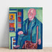 Reproduktion av målningen av porträttet av doktor Carl Hagemann - Ernst Ludwig Kirchner