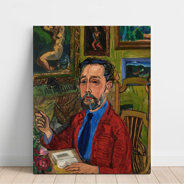 Reproduktion av målningen Porträtt av poeten Joachim Gasquet - Raoul Dufy