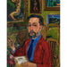 Reproduktion av målningen Porträtt av poeten Joachim Gasquet - Raoul Dufy