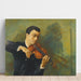 Reproduktion av målningen porträtt av violinisten Milstein - Moïse Kisling