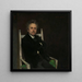 porträtt av kompositören Edvard Grieg - Eilif Peterssen — inramlat konstverk på väggen