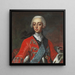 V Portrait du roi Frederik V - Andreas Müller — inramlat konstverk på väggen