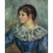 Reproduktion av målningen porträtt i halvlängd av ung flicka - Pierre-Auguste Renoir