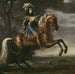 porträtt av Karl XI - David Klöcker Ehrenstrahl — visat i en interiör