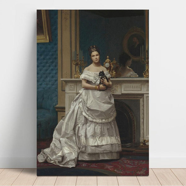 Reproduktion av målningen Portrait of Marie-Anne d'Escoubleau de Sourdis, Madame Charles-Joachim Lefèvre - Jean-Léon Gérôme