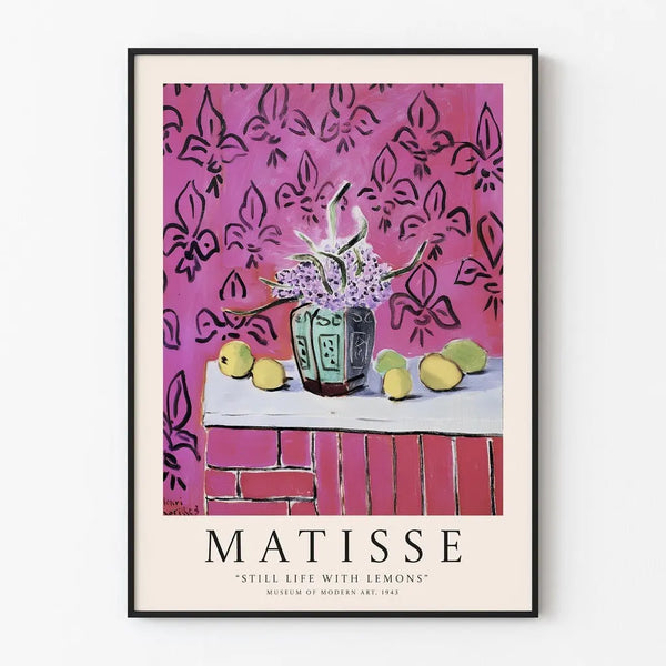 Poster "Naturliv med citroner" av Henri Matisse