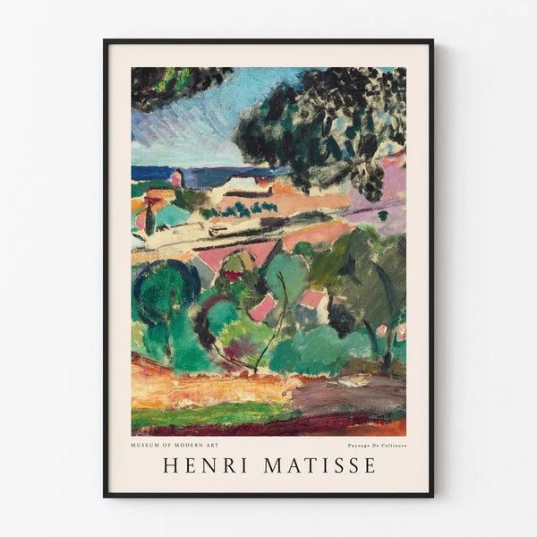 Poster “Paysage de Collioure" av Henri Matisse