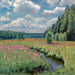 Prairie d'été Pobojka - Stanislav Yulianovich Zhukovsky — visat i en interiör